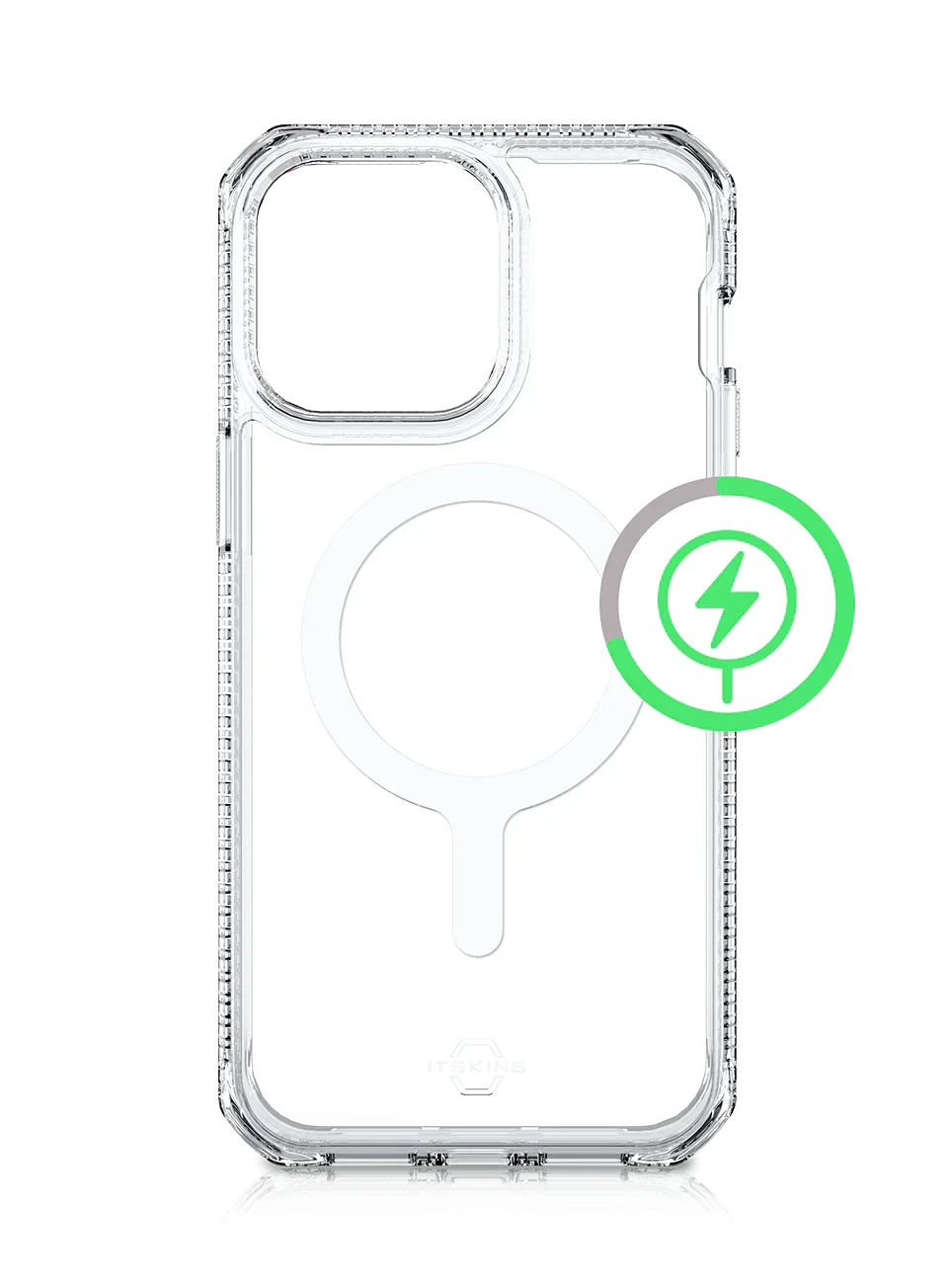 Itskins Hybrid Clear iPhone 14 Pro Max Magsafe Case - Transparent - Tashqila Itskins Hybrid Clear iPhone 14 Pro Max Magsafe Case - Transparent - Tashqila